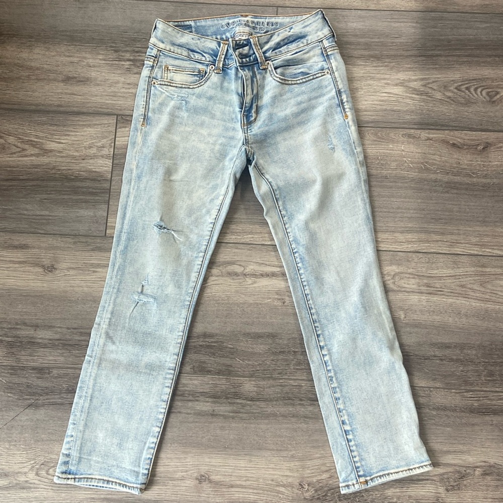 American eagle superstretch skinny jeans. Size 8 long